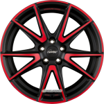 SPEEDLINE - SL6 VETTORE MCR JETBLACK-MATT RED SPOKE 9,5X19 LK:5/112 ET:45 ML:76